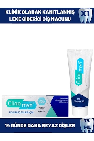 Clinomyn Smokers Sigara İçenler için Beyazlatan Diş Macunu 75 ML