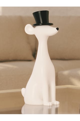 Aristokrat Köpek Heykel Biblo Dekoratif Obje