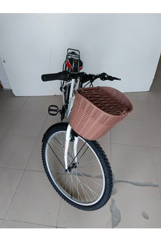 Dorello 26 Jant Alanya Bisiklet Sepetli Model Beyaz Renk - Renk: Beyaz Çok Renkli
