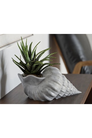 İskandinav Deniz Kabuğu 3d Plastik Mermer Desenli Vazo Mermer Desen