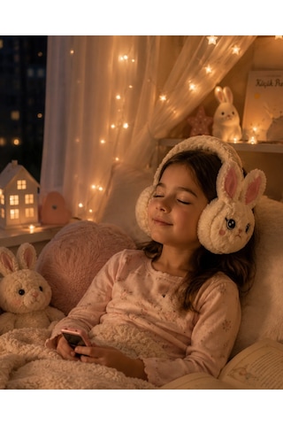 Mey Najmaddin Kablosuz Peluş Bluetooth Kulaklık Yumuşak Tasarım Ve Tf Kart Desteği Najmaddin