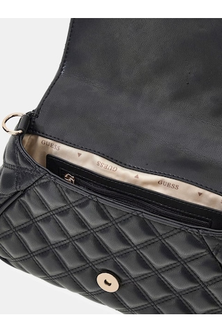 Guess Giully Ii Zincirli Kadın Omuz Çantası Hwqg9673190 Siyah