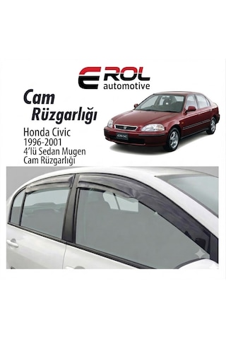 Honda Civic 1996-2001 4'lü Sedan Mugen Cam Rüzgarlığı