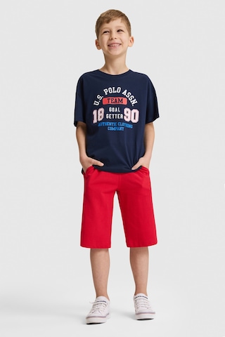 U.S. Polo Assn. U.s. Polo Assn. Erkek Çocuk Kırmızı Şort Örme 50320517-vr171 Basıc Kırmızı