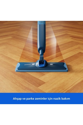 Lexroo Oneup Elektrikli Mop Değiştirilebilir Tekli Temizlik Pedi, Ahşap/parke Zeminler İçin Standart