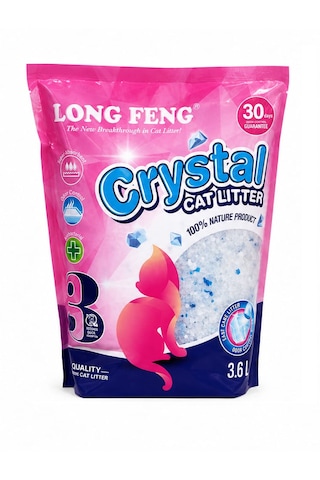 Long Feng Extra Kristal Silica Kedi Kumu 3.6 Lt X 9 Adet