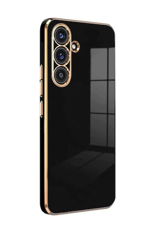 Uray Store Samsung Galaxy Uyumlu A36 Kılıf Volet Silikon - Siyah