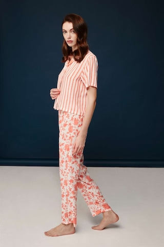 Bonnie&clyde - Kadın Somon Viskon Pijama Takımı SOMON
