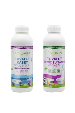 Jenovin Sifon Temizliği Karavan & Tekne Tuvalet Kimyasalı 1L - Katı Atık Parçalama Lavanta Kokusu