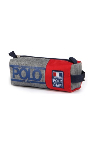 Cambridge Polo Club Street Style Unisex Çocuk Tek Bölmeli Kalemlik Kırmızı