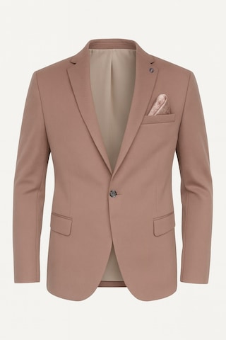 Vizon Erkek Blazer Ceket Esnek Comfort Kumaş, İtalyan Kesim, Tek Düğmeli Slim Fit Şık Model Vizon