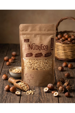 Nutrieco Kıyılmış Fındık Pirinç Taze Öğütülmüş Fındık İçi Pasta Ve Tatlılar İçin 1 KG