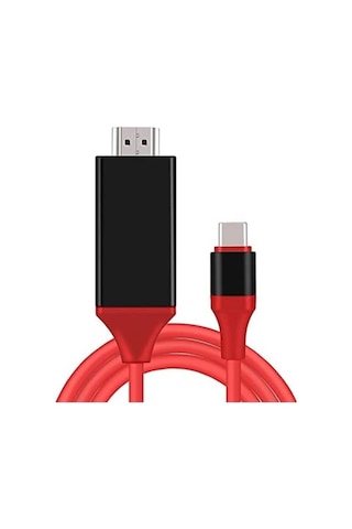 Usb C - Hdmı Kablosu 1,8 M 4k, Usb-c Hdmı Adaptörü Macbook Pro, İpad Air, Chromebook, Surface Book, Galaxy S20 S22 Ve Daha Fazlası İçin Hdmı Usbc Konnektörü 0