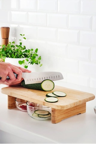 Bambu Ayaklı Diktörtgen Kesme Tahtası