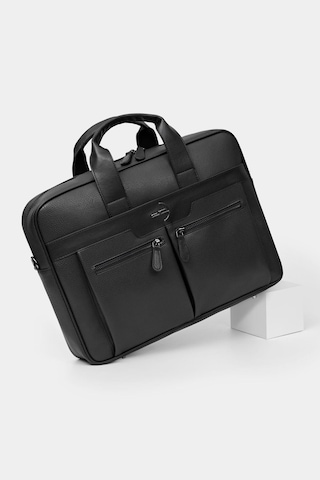 Erkek Basic Evrak Çantası Floater Desenli Siyah 116021 Siyah