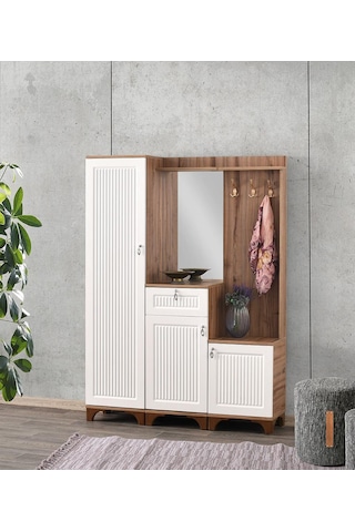 Hayal Membran Askılıklı Portmanto 135x36x186cm Beyaz