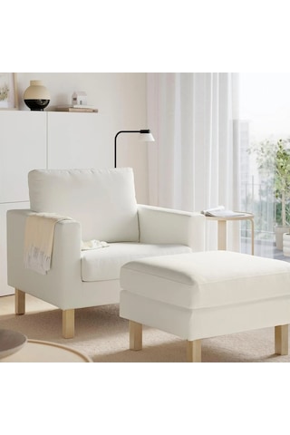 Ikea Beyaz Rahat Berjer Koltuk - Tekli Koltuk