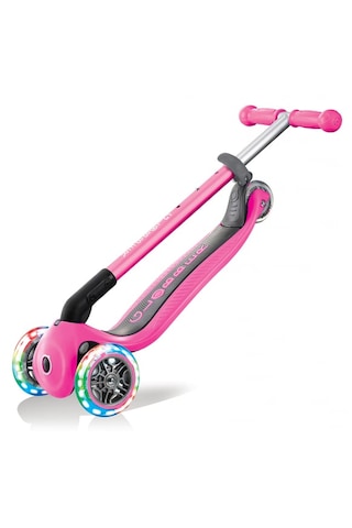 Globber Primo Katlanabilir Lıghts - Çocuklar Için 3 Tekerlekli Işıklı Scooter-Pembe