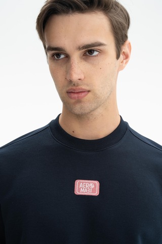 AR-MA Arma Erkek Sade Şık Regular Fit Şardonsuz 3 İplik Bisiklet Yaka Sweatshirt 001