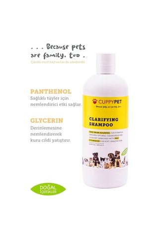 Cuppypet Evcil Hayvanlar İçin Arındırıcı Şampuan 400 ML