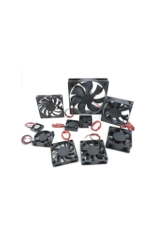 4010 12025 8010 30mm Dc 5v 12v 24v Soğutma Fanı Fırçasız Motor Kasa Sessiz 40mm 50mm 60mm 70mm 80mm 90mm 120mm 3d Baskı İçin 2pın 12025 12v
