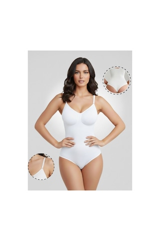 Mistirik Mimola Model 3 Bölge Etkili Örmekumaş Yapılı String Body Beyaz Renk047