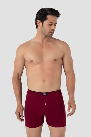 Astrid T Özel Seri Örme Çamaşır Günlük Model 6'lı Paket Karışık Renkli Erkek Penye Havlu Bel Boxer