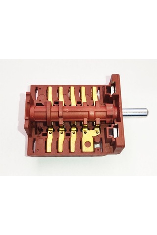 Ankastre Fırın Anahtarı 5-5 Polyemit 5 Kademeli Çevirmeli Şalter 1 Adet