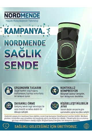 Nordmende Örgü Dizlik Kontrollü Kompresyonlu Diz Tamamlayıcı