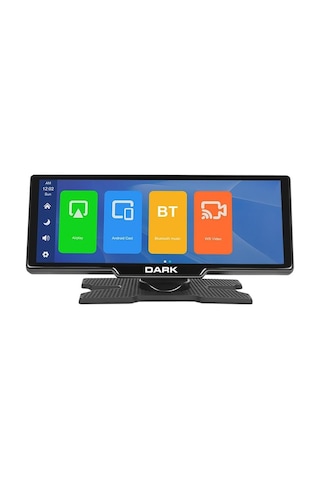 Dark 10.26" Ips Apple Uyumlu Carplay & Android Auto/airplay, Android Cast Ekran Yansıtma Ön & Arka Kameralı Torpido Diğer