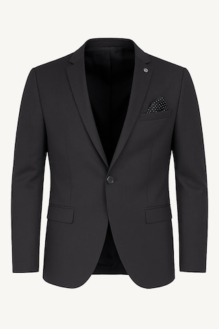 Erkek Siyah Blazer Ceket İtalyan Kesim, Tek Düğmeli, Tek Yırtmaçlı Şık Klasik Model Siyah