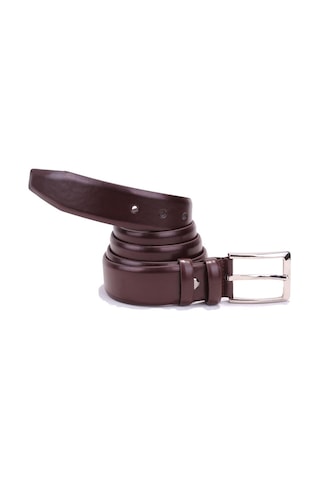 Dagoster Dmk26-302 Koyu Kahve 3,5 Cm Suni Deri Erkek Kemer Kahve