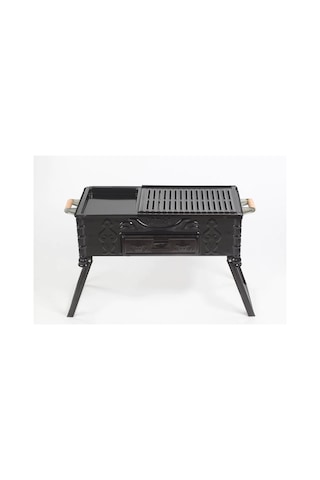 Cemre C16 Tavalı Ayaklı Kömürlü Mangal 60 CM