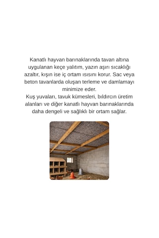 Keçecimemett Tavan Yalıtım Keçesi 200 2500 50 Metre Kare