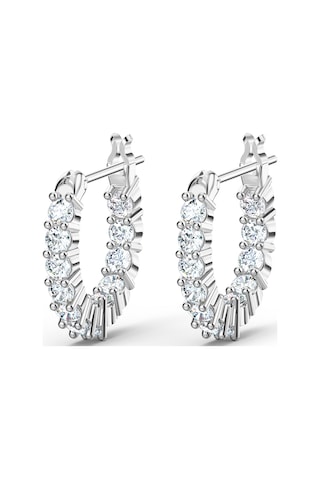 5562126 Swarovski Küpe Vıttore-Pe Mını Hoop Czwh-Rhs Gümüş