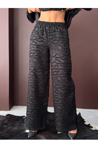 Verymoda Jakarlı Dukuma Pantolon F2020 Siyah