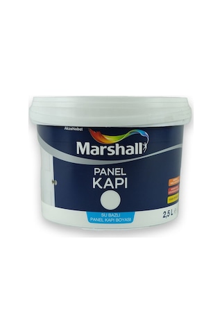 Marshall Su Bazlı Panel Kapı Boyası Beyaz 2,5 L