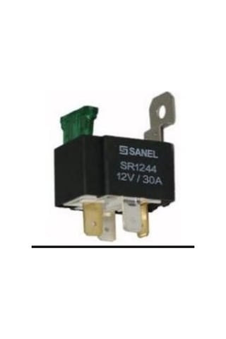 Sanel 12 V 30 A Sigortalı Mini Röle 4 Uçlu