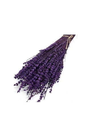 Yapay Çiçek Deposu Şoklanmış Lavanta Demeti Natural Lavender Bundle Mor 40-50 Cm