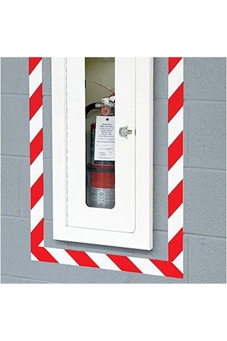 Reflektörlü Fosforlu Reflektif Ikaz Bandı ( 1 Mt ) 5Cm Kırmızı-Be