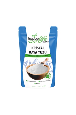 Mhs Happylife Kristal Kaya Tuzu 500 Gr Mhs Happylife Kristal Kaya Tuzu 500 Gr
