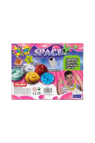 Uzay Temalı Slime Seti - Galaktik Renkli Oyun Jeli, Kendin Yap Süper Putty Duyusal Oyun Seti Çok Renkli