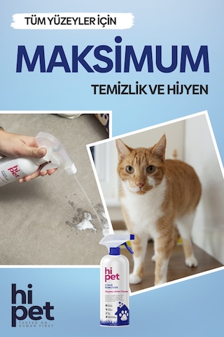 HiPet Kedi Leke Çıkarıcı Spray