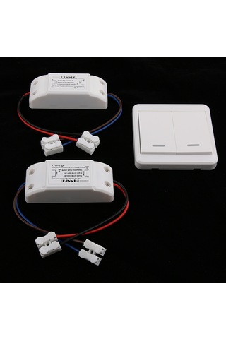Homyl Çift Kanallı Ac85-260v 433.92mhz Rf Kablosuz Anahtar Tarif Edildiği Gibi