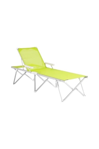 Foldzen Katlanabilir Şezlong 5 Kademe Ayarlı, Uv Korumalı Kumaş, Hafif Ve Taşınabilir, 120 Taşıma Kapasiteli, Alünyum Gövdeli Plaj-bahçe-havuz Şezlongu N Yeşil/lacivert N Yeşil Açık Bej