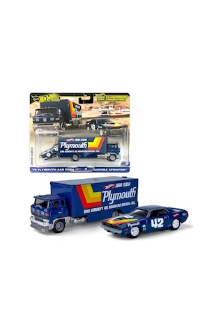 Hot Wheels Team Transport - 70 Plymount Aar Cuda - Sakura Sprinter Hrv38