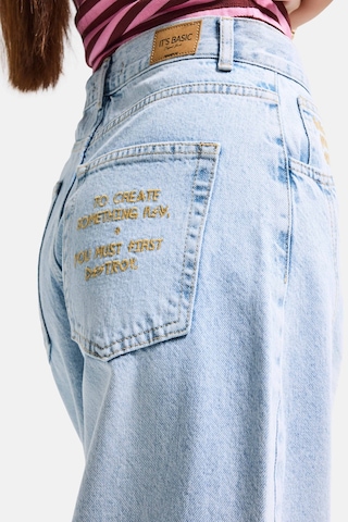 it's basic Kadın Ice 4s6-3 Balon Fit Cep Nakışlı Özel Tasarım Denim Jean Ice Kot