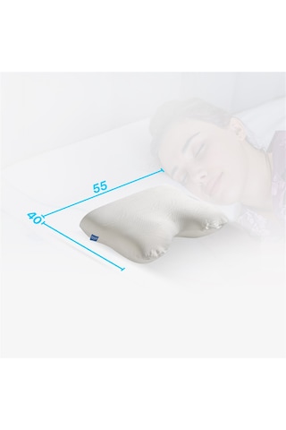 SimpleThePillow Horlama Azaltıcı Visco Yastık Memory Foam Horlama Yastığı 55*40*12*10