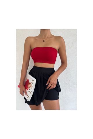 Winmoda34 Kadın Tenis Eteği Içten Taytlı Siyah