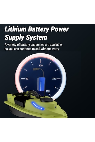 Vlkmall Gps Rc Balıkçılık Yem Botu 4 Yem Konteynerli Otomatik Yem Teknesi Gemisi 500m Kablosuz Uzaktan Kumanda Menzili 2kg Yük